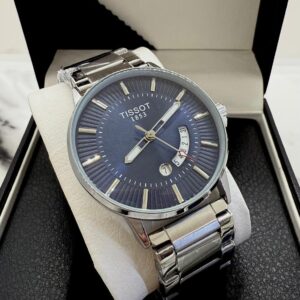 Reloj Hombre Estilo Clásico Acero Inoxidable Esfera Azul Elegante