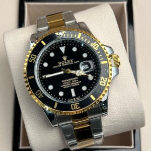 Reloj Hombre Estilo Submariner Bicolor Azul Acero Inoxidable