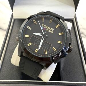 Reloj Tommy Hilfiger Jeans 1791763 Hombre Negro Silicona